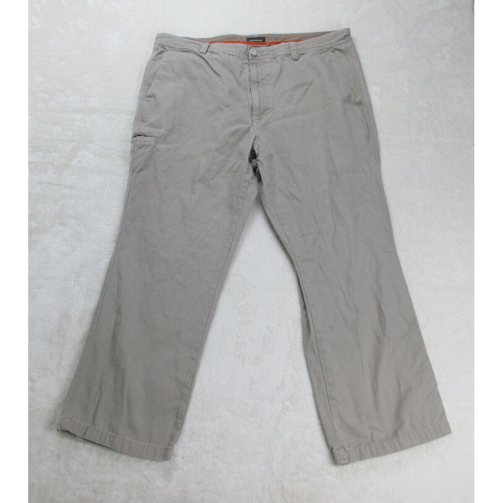 Dockers Pants Mens 40 Brown Tan Denim Jeans Regular Fit Casual 40X29*